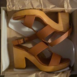 Madewell ankle strap platform sandals